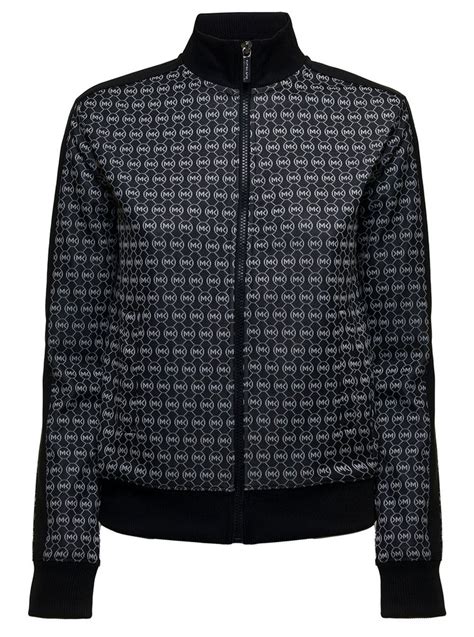 michael kors men's logo patch track jacket|Logo Stretch Jacquard Track Jacket .